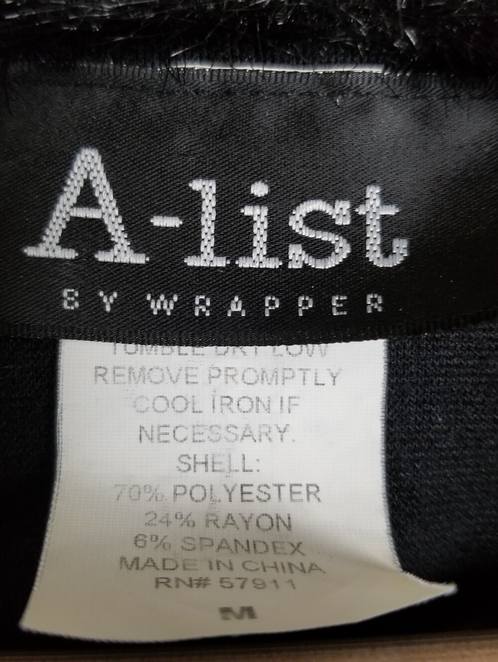 A-list By Wrapper Vintage Duster Coat Faux Fur Collar Size Medium - Picture 8 of 10